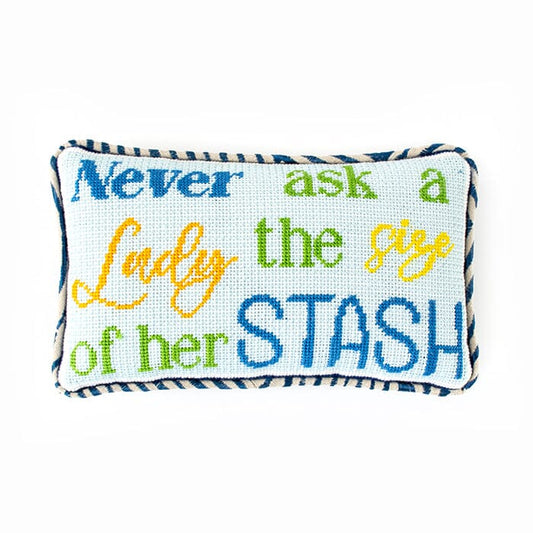 Never Ask a Lady the Size of Her Stash Kit Kits Needlepoint To Go 
