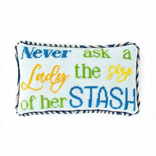 Never Ask a Lady the Size of Her Stash Kit Kits Needlepoint To Go 
