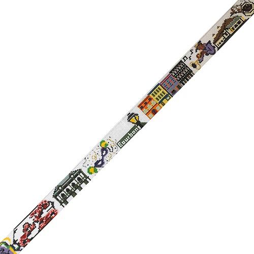 New Orleans Scene Belt Painted Canvas The Meredith Collection  - 1
