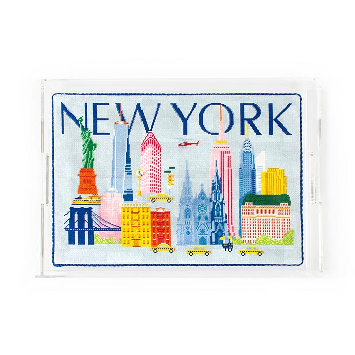 New York Travel Pillow Kit Kits Needlepoint To Go 
