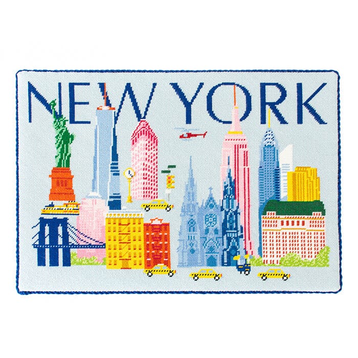 New York Travel Pillow Kit Kits Needlepoint To Go 
