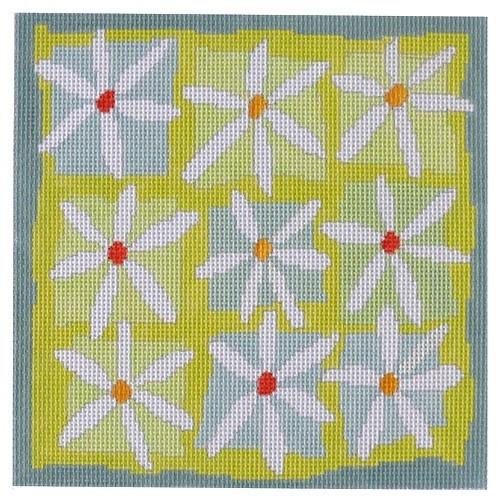 Nine Daisies Painted Canvas Pippin  - 1