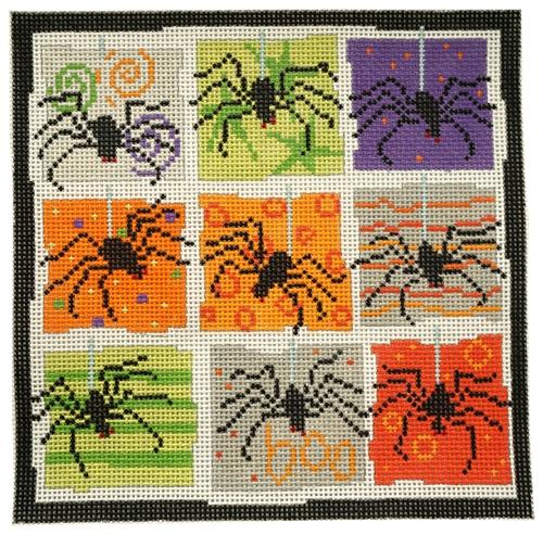 Nine Spiders Painted Canvas Pippin  - 1
