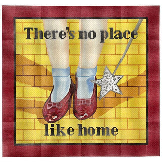 No Place Like Home Painted Canvas Susan Battle Needlepoint 
