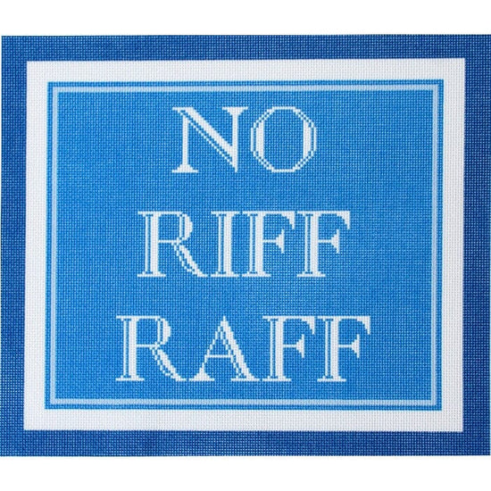 No Riff Raff Kit | Needlepoint To Go – Needlepoint.Com