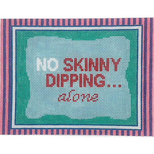 No Skinny Dipping... Alone Painted Canvas Penny Linn Designs 