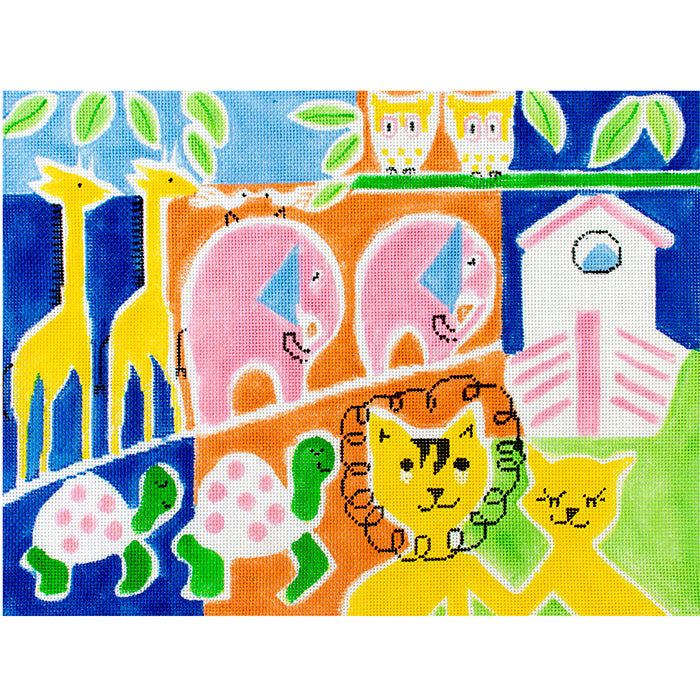 Noah's Ark JS Painted Canvas Jean Smith 
