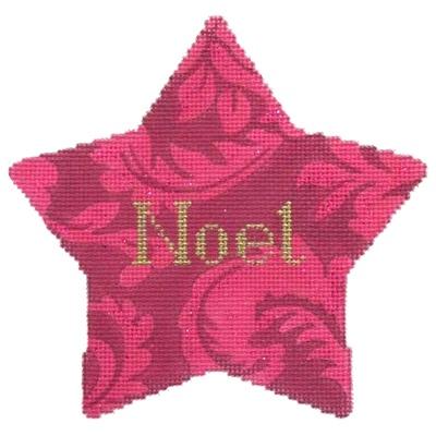 Noel Xmas Star Painted Canvas Kirk & Bradley 