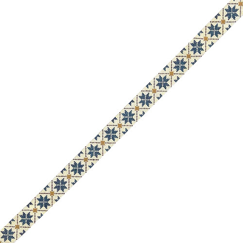 Nordic Snowflake Belt CO Painted Canvas Cooper Oaks Design  - 1