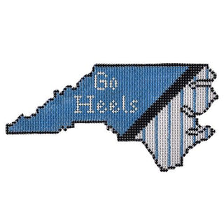 North Carolina Go Heels Painted Canvas Kangaroo Paw Designs 
