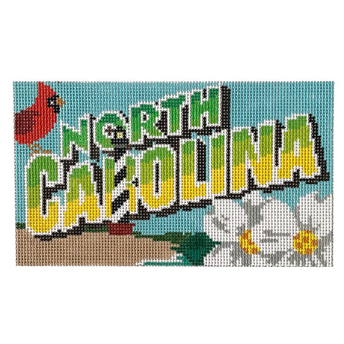 North Carolina Postcard Painted Canvas The Meredith Collection 