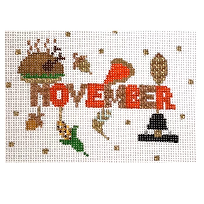 November with Stitch Guide Painted Canvas The Princess & Me  - 1