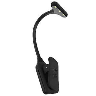 NuFlex Rechargeable LED Clip On Light Accessories Mighty Bright Black 
