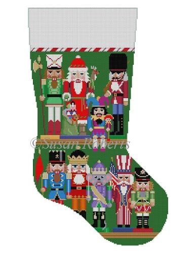 Nutcracker Collection Stocking on 13 Painted Canvas Susan Roberts Needlepoint Designs Inc. 