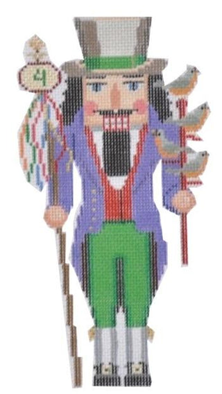 Nutcracker Four Calling Birds Painted Canvas Susan Roberts Needlepoint Designs, Inc. 

