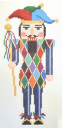 Nutcracker Harlequin Painted Canvas Susan Roberts Needlepoint Designs, Inc. 