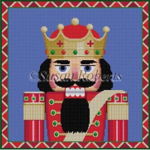 Nutcracker King Bust Painted Canvas Susan Roberts Needlepoint Designs, Inc. 

