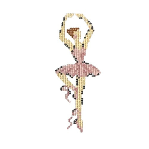 Nutcracker Series   Ballerina Pirouette Painted Canvas The Plum Stitchery 
