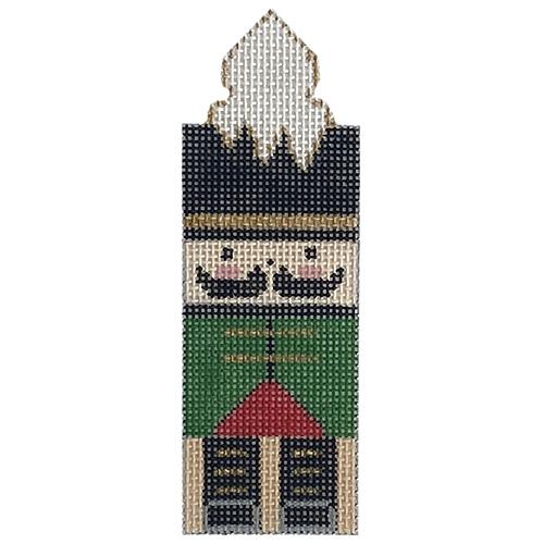 Nutcracker Soldier Candle Painted Canvas Alice Peterson Company  - 1