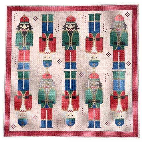 Nutcracker Sweets Pillow Painted Canvas KCN Designers 