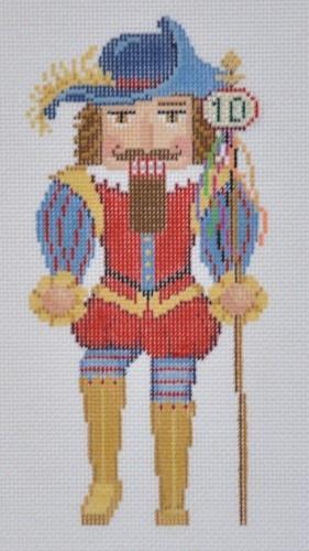 Nutcracker Ten Lords a Leaping Painted Canvas Susan Roberts Needlepoint Designs, Inc. 