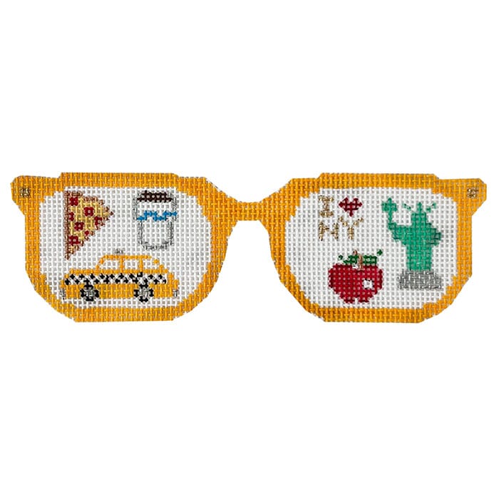 NYC Sunglasses with Stitch Guide Painted Canvas The Princess & Me 