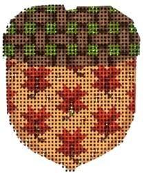 Oak Leaf / Woven Cap Mini Acorn Painted Canvas Associated Talents 
