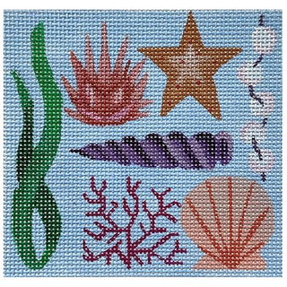 Ocean Floor (ME) Painted Canvas Madeleine Elizabeth 
