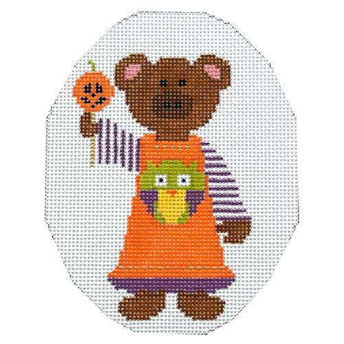October Bear Painted Canvas The Princess & Me  - 1