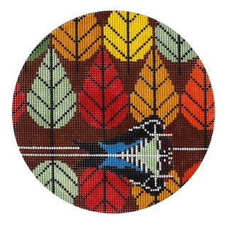 October Mania Ornament Painted Canvas Charley Harper 
