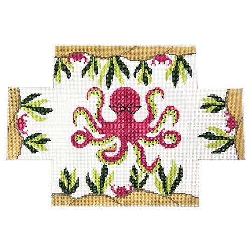 Octopus Brick Cover Painted Canvas J. Child Designs 