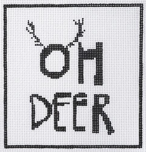 Oh Deer Painted Canvas Hello Tess  - 1