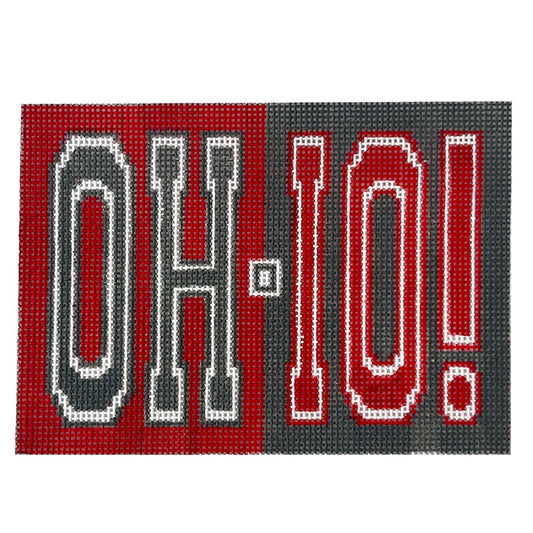 OH - IO! Painted Canvas Lauren Bloch Designs 