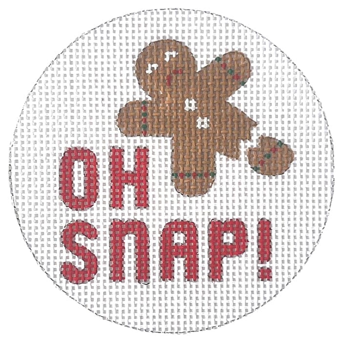 Oh Snap! Round Painted Canvas Alice Peterson Company 