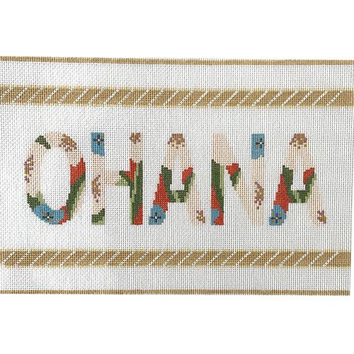 Ohana with Borders Painted Canvas Audrey Wu Designs  - 1
