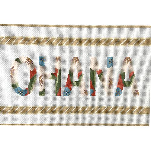 Ohana with Borders Painted Canvas Audrey Wu Designs 