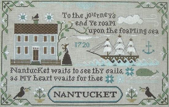 Old Nantucket Painted Canvas Ewe & Eye 