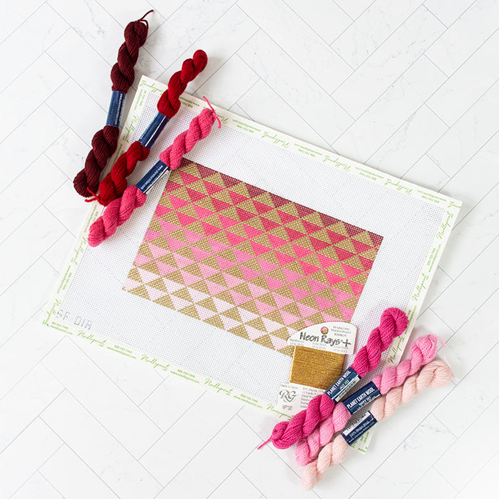 Ombre Clutch Pink Kit Kits Kimberly Ann Needlepoint 