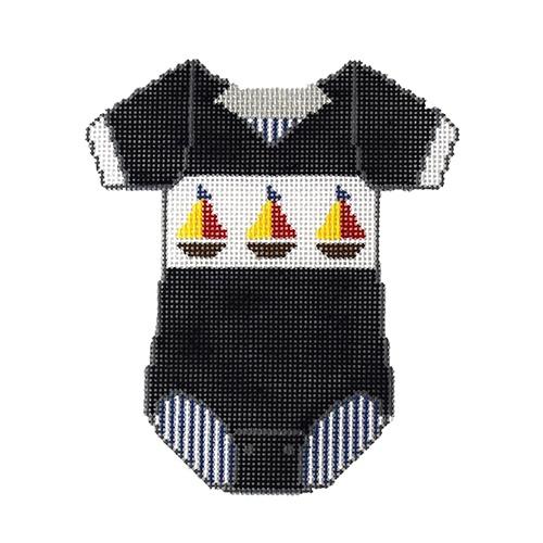 Onesie   Sail Boat Painted Canvas The Meredith Collection  - 1