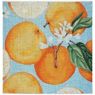 Orange Cluster Painted Canvas Associated Talents 
