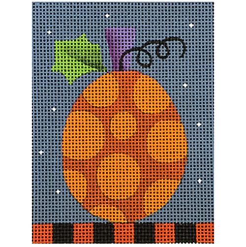 Orange Polka Dot Pumpkins Painted Canvas Melissa Shirley Designs  - 1