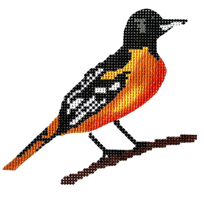 Oriole Painted Canvas Susan Battle Needlepoint  - 1
