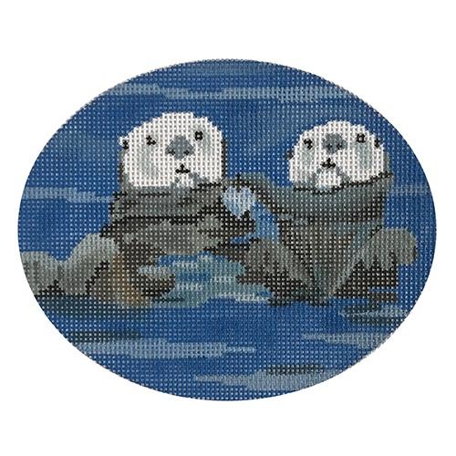 Otter Love Painted Canvas Scott Church Creative 