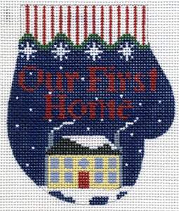 Our First Home Mitten Painted Canvas The Meredith Collection  - 1