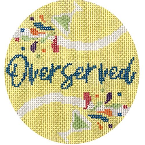 Oversized Tennis Ball - Multi Painted Canvas Wipstitch Needleworks 