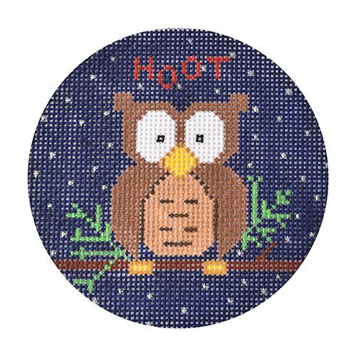 Owl Ornament (TMC) Painted Canvas The Meredith Collection  - 1
