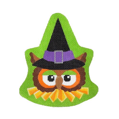 Owl Witch Painted Canvas Pepperberry Designs  - 1