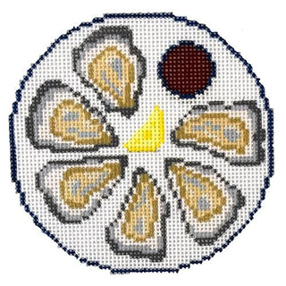 Oysters on the Half Shell Painted Canvas Morgan Julia Designs 
