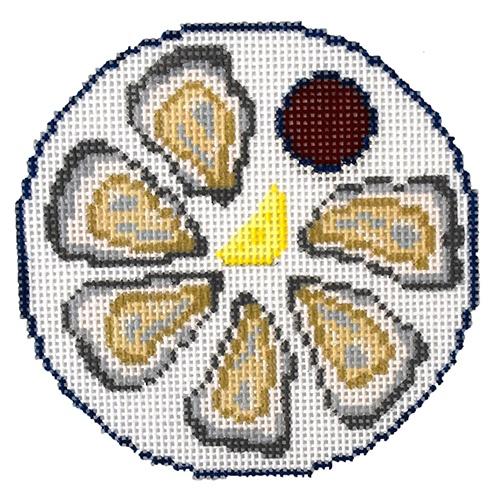 Oysters on the Half Shell Painted Canvas Morgan Julia Designs 
