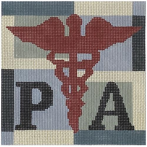 PA   Physicians Assistant Square Painted Canvas Melissa Prince Designs  - 1
